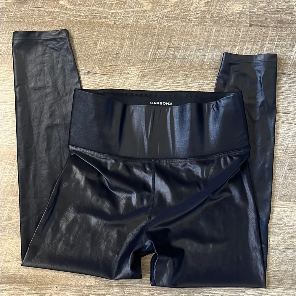 Carbon38 Faux Leather Leggings Size XL